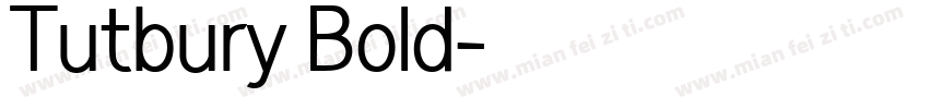 Tutbury Bold字体转换